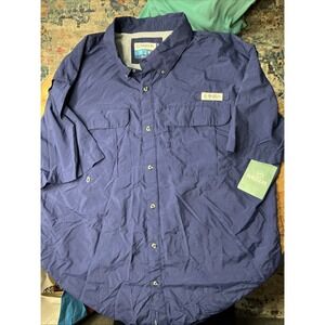 Magellan Men XLFish Gear Shirt Laguna Madre Relax Fit Button Down Short Sleeve